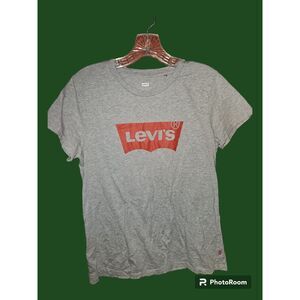 Levi's Gray Logo T-Shirt‎ size M (X27)